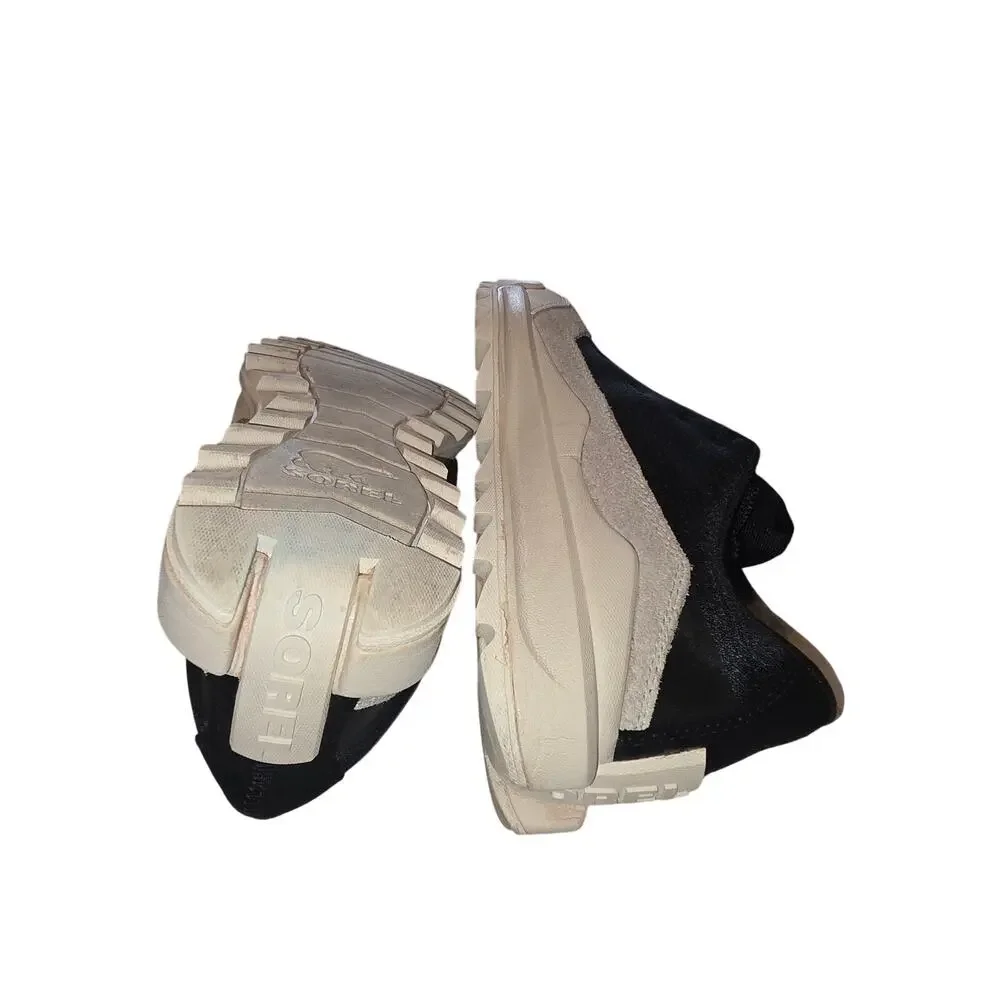 Sorel Kinetic Impact Sneakers‎ Women's Size 9 Black Beige Gorpcore Trail Shoes